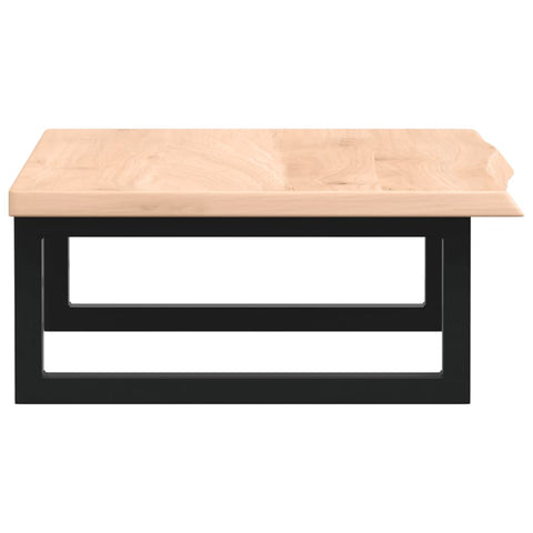 vidaXL Basin Shelf Wall Mounted Steel and Solid Wood Oak