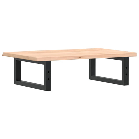 vidaXL Basin Shelf Wall Mounted Steel and Solid Wood Oak