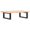 vidaXL Basin Shelf Wall Mounted Steel and Solid Wood Oak