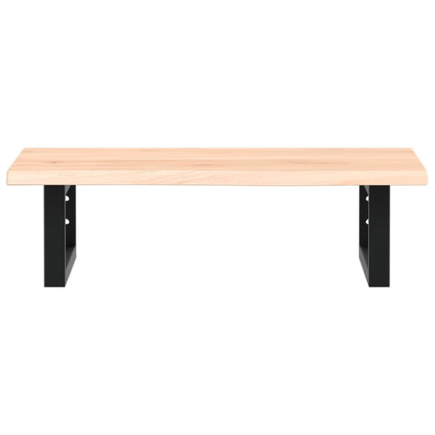 vidaXL Basin Shelf Wall Mounted Steel and Solid Wood Oak