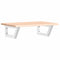 vidaXL Basin Shelf Wall Mounted Steel and Solid Wood Oak
