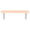 vidaXL Basin Shelf Wall Mounted Steel and Solid Wood Oak