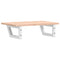 vidaXL Basin Shelf Wall Mounted Steel and Solid Wood Oak