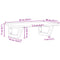 vidaXL Basin Shelf Wall Mounted Steel and Solid Wood Oak
