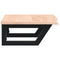 vidaXL Basin Shelf Wall Mounted Steel and Solid Wood Oak