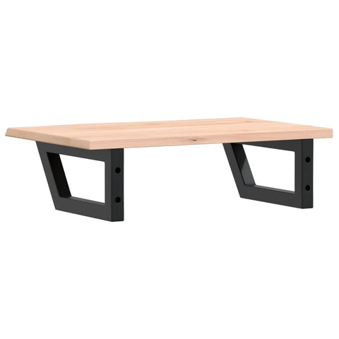vidaXL Basin Shelf Wall Mounted Steel and Solid Wood Oak