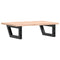 vidaXL Basin Shelf Wall Mounted Steel and Solid Wood Oak