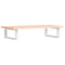 vidaXL Basin Shelf Wall Mounted Steel and Solid Wood Oak