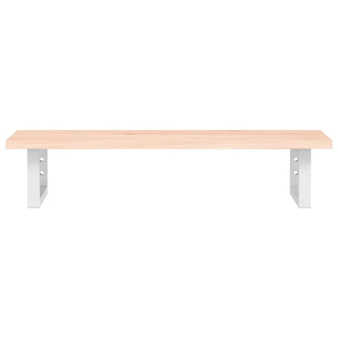vidaXL Basin Shelf Wall Mounted Steel and Solid Wood Oak