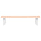 vidaXL Basin Shelf Wall Mounted Steel and Solid Wood Oak