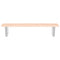 vidaXL Basin Shelf Wall Mounted Steel and Solid Wood Oak