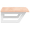 vidaXL Basin Shelf Wall Mounted Steel and Solid Wood Oak