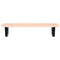 vidaXL Basin Shelf Wall Mounted Steel and Solid Wood Oak