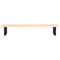 vidaXL Basin Shelf Wall Mounted Steel and Solid Wood Oak