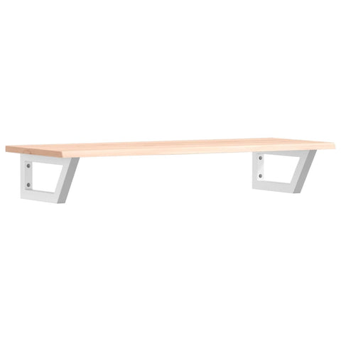 vidaXL Basin Shelf Wall Mounted Steel and Solid Wood Oak