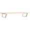 vidaXL Basin Shelf Wall Mounted Steel and Solid Wood Oak