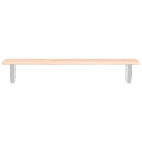 vidaXL Basin Shelf Wall Mounted Steel and Solid Wood Oak