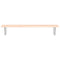 vidaXL Basin Shelf Wall Mounted Steel and Solid Wood Oak