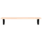 vidaXL Basin Shelf Wall Mounted Steel and Solid Wood Oak