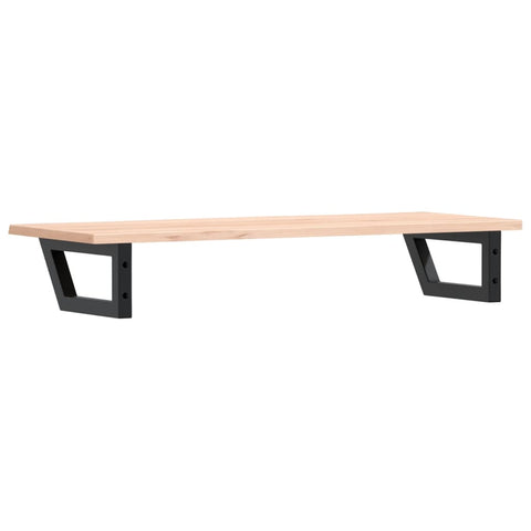 vidaXL Basin Shelf Wall Mounted Steel and Solid Wood Oak