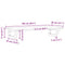 vidaXL Basin Shelf Wall Mounted Steel and Solid Wood Oak