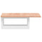 vidaXL Basin Shelf Wall Mounted Steel and Solid Wood Oak