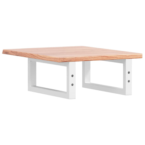 vidaXL Basin Shelf Wall Mounted Steel and Solid Wood Oak
