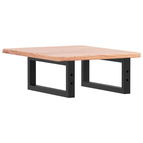 vidaXL Basin Shelf Wall Mounted Steel and Solid Wood Oak