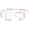 vidaXL Basin Shelf Wall Mounted Steel and Solid Wood Oak