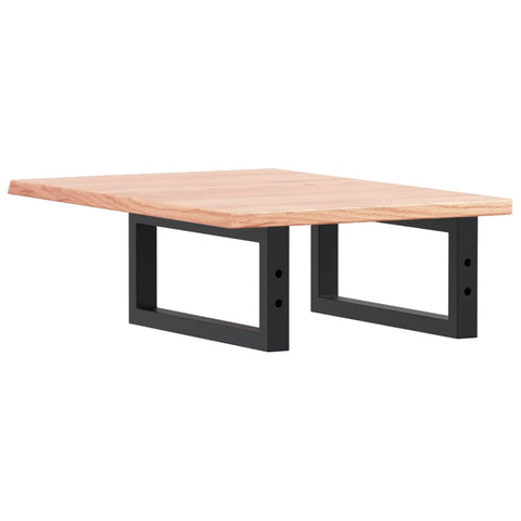 vidaXL Basin Shelf Wall Mounted Steel and Solid Wood Oak
