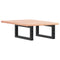 vidaXL Basin Shelf Wall Mounted Steel and Solid Wood Oak