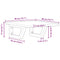 vidaXL Basin Shelf Wall Mounted Steel and Solid Wood Oak