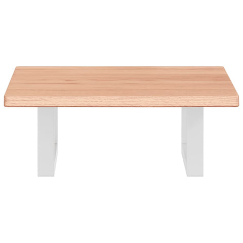 vidaXL Basin Shelf Wall Mounted Steel and Solid Wood Oak