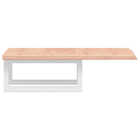vidaXL Basin Shelf Wall Mounted Steel and Solid Wood Oak