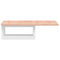 vidaXL Basin Shelf Wall Mounted Steel and Solid Wood Oak