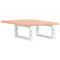 vidaXL Basin Shelf Wall Mounted Steel and Solid Wood Oak
