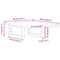 vidaXL Basin Shelf Wall Mounted Steel and Solid Wood Oak