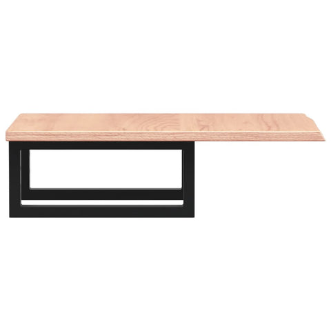 vidaXL Basin Shelf Wall Mounted Steel and Solid Wood Oak
