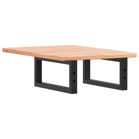 vidaXL Basin Shelf Wall Mounted Steel and Solid Wood Oak