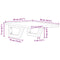 vidaXL Basin Shelf Wall Mounted Steel and Solid Wood Oak