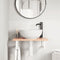 vidaXL Basin Shelf Wall Mounted Steel and Solid Wood Oak