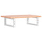 vidaXL Basin Shelf Wall Mounted Steel and Solid Wood Oak