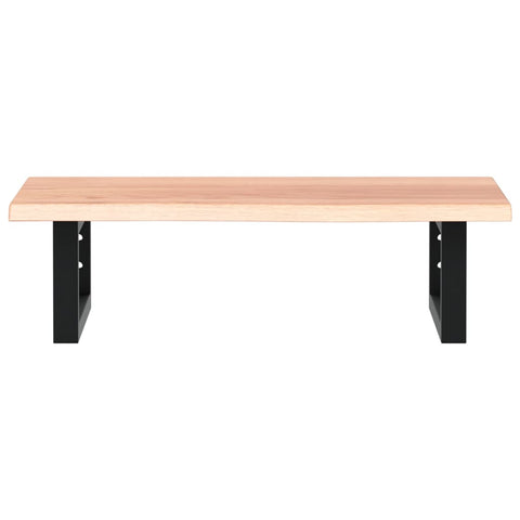 vidaXL Basin Shelf Wall Mounted Steel and Solid Wood Oak