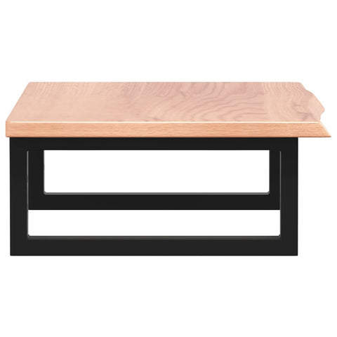 vidaXL Basin Shelf Wall Mounted Steel and Solid Wood Oak
