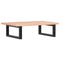 vidaXL Basin Shelf Wall Mounted Steel and Solid Wood Oak