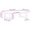 vidaXL Basin Shelf Wall Mounted Steel and Solid Wood Oak