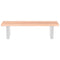 vidaXL Basin Shelf Wall Mounted Steel and Solid Wood Oak