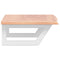 vidaXL Basin Shelf Wall Mounted Steel and Solid Wood Oak