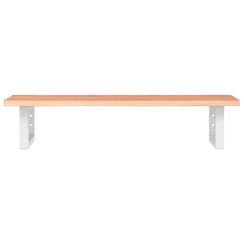 vidaXL Basin Shelf Wall Mounted Steel and Solid Wood Oak