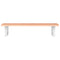 vidaXL Basin Shelf Wall Mounted Steel and Solid Wood Oak